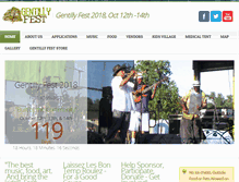 Tablet Screenshot of gentillyfest.org