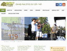 Tablet Screenshot of gentillyfest.com